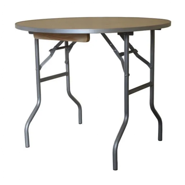 36 Round Wood Folding Table