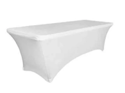 Spandex 30 x 96 x 30 Table Covering - White