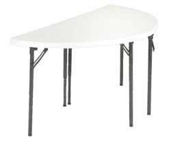 60 Half Round Plastic Table