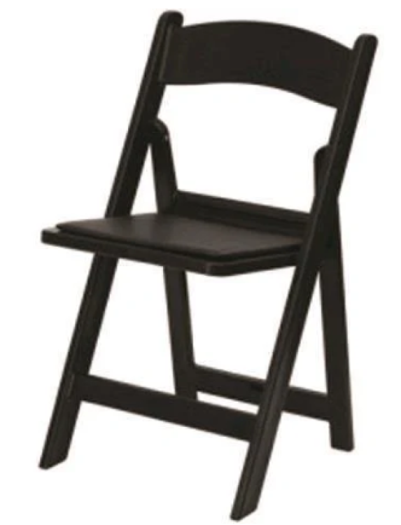 Resin Folding Chairs - Black
