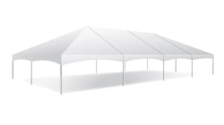 30' x 60' Premium High Peak Frame Tent - White