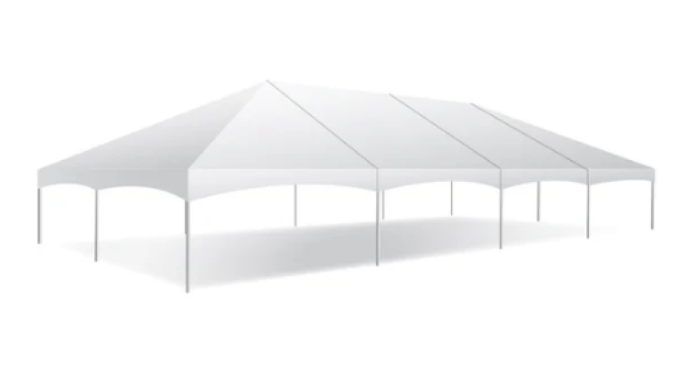 30' x 60' Premium High Peak Frame Tent - White