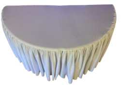 60 Half Round Table Covering
