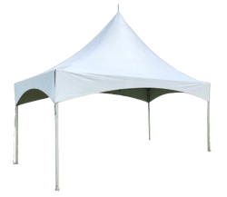 10'x20' Premium High Peak Frame Tent - White